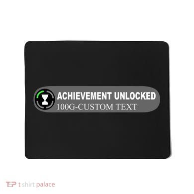 Achievement Unlocked Custom Personalize Text Mousepad