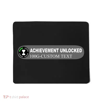 Achievement Unlocked Custom Personalize Text Mousepad