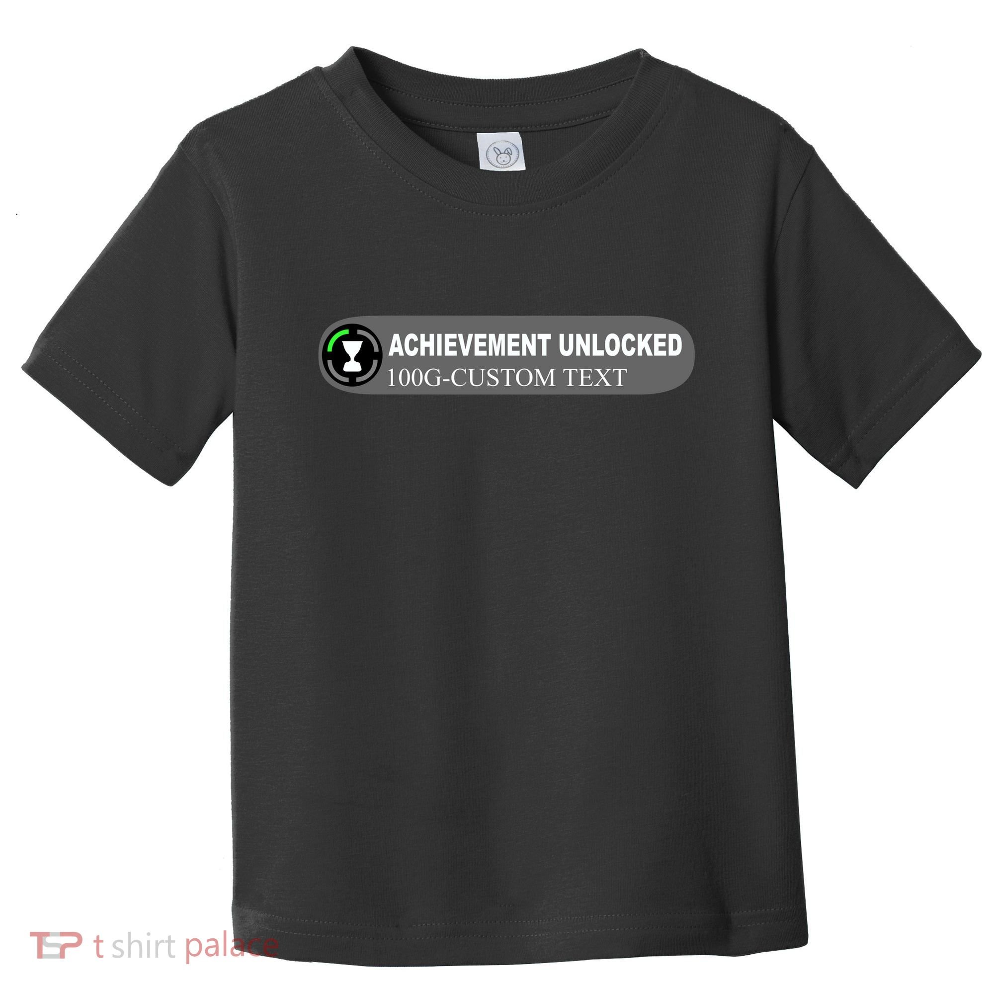 Achievement Unlocked Custom Personalize Text Toddler T-Shirt