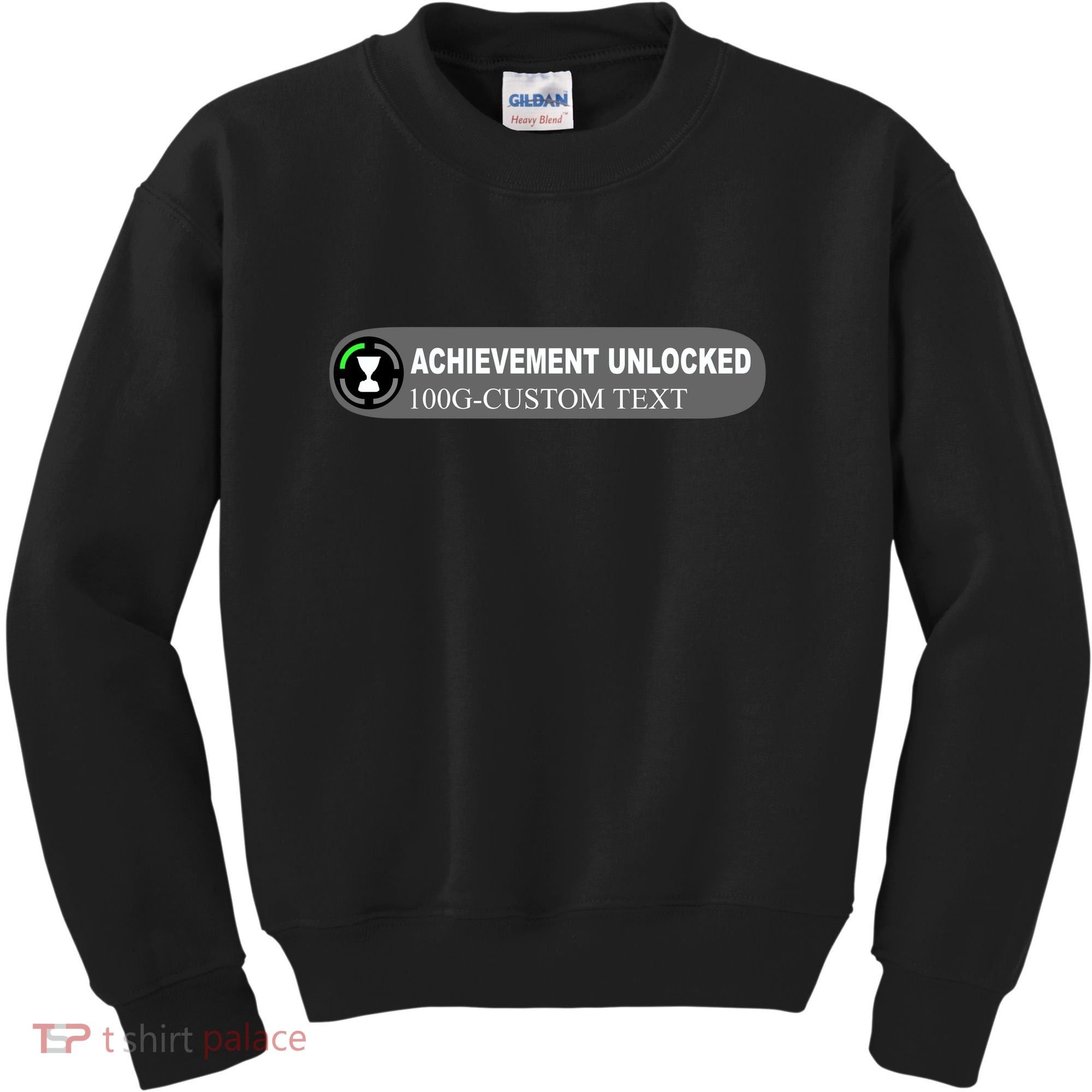 Achievement Unlocked Custom Personalize Text Kids Sweatshirt