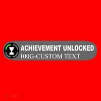 Achievement Unlocked Custom Personalize Text Santa Hat thumb 1