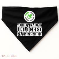 Achievement Unlocked Fatherhood USA-Made Doggie Bandana thumb 0