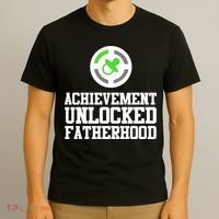 Achievement Unlocked Fatherhood T-Shirt thumb 3