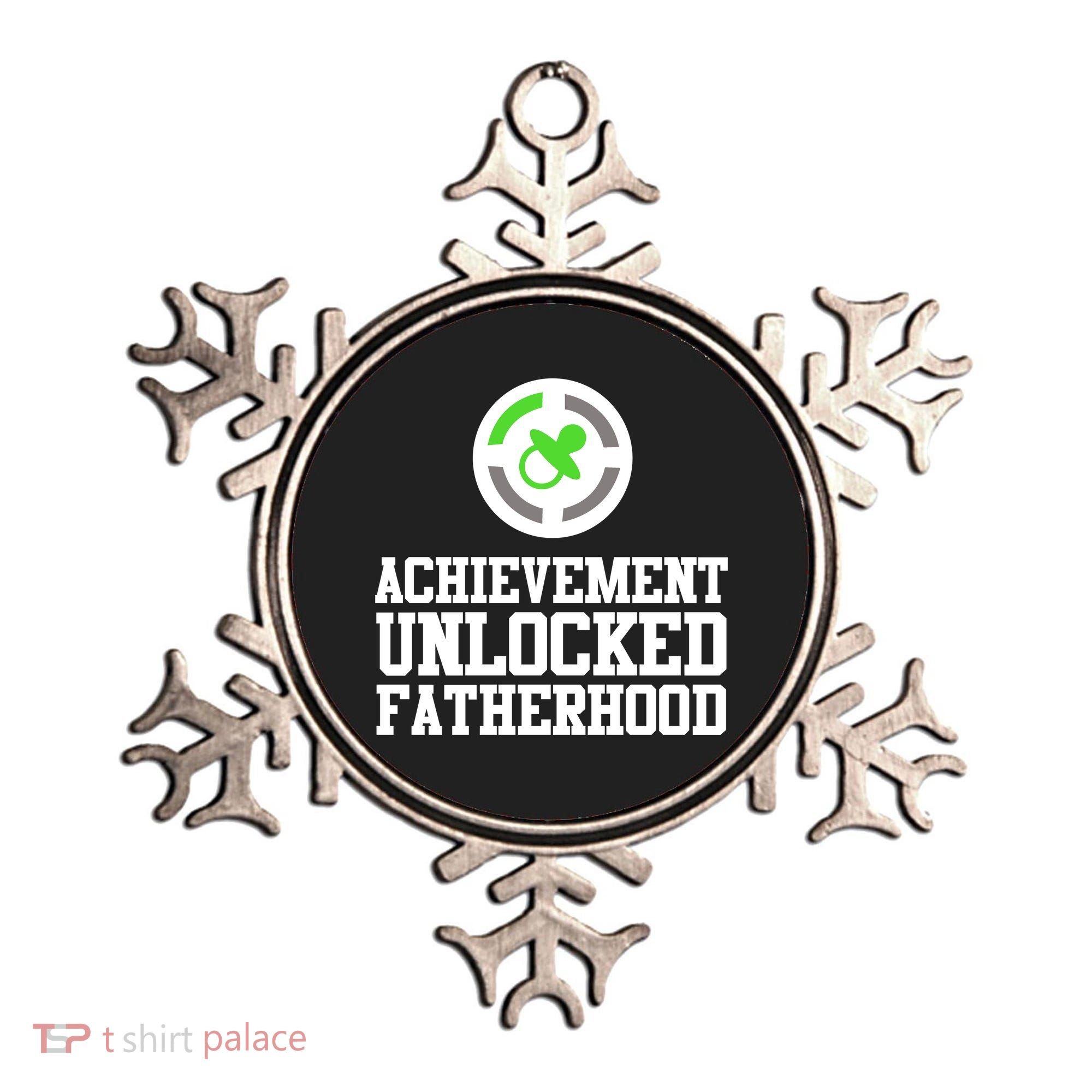 Achievement Unlocked Fatherhood Ornament