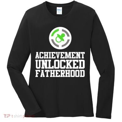 Achievement Unlocked Fatherhood Women's Long Sleeve Shirt