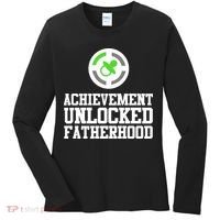 Achievement Unlocked Fatherhood Women's Long Sleeve Shirt thumb 0