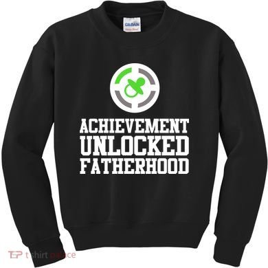 Achievement Unlocked Fatherhood Kids Sweatshirt