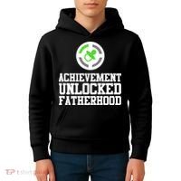 Achievement Unlocked Fatherhood Kids Hoodie thumb 4