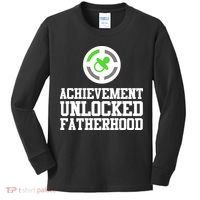 Achievement Unlocked Fatherhood Kids Long Sleeve Shirt thumb 0