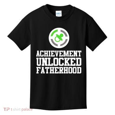 Achievement Unlocked Fatherhood Kids T-Shirt