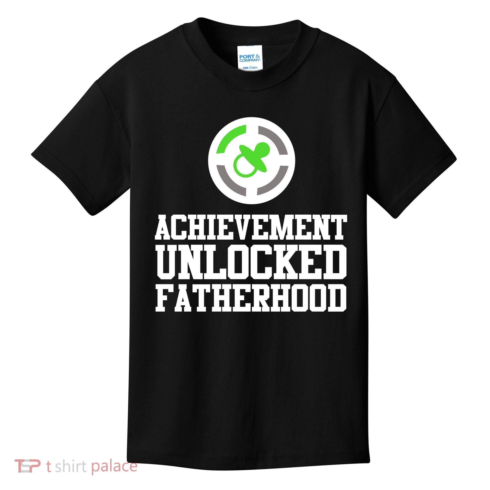 Achievement Unlocked Fatherhood Kids T-Shirt