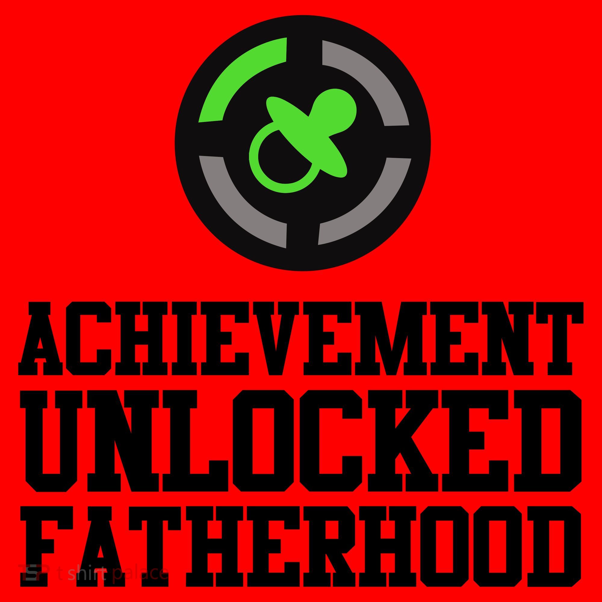 Achievement Unlocked Fatherhood Santa Hat