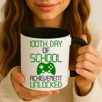 Achievement Unlocked Funny 100th Day Of School Coffee Mug thumb 3