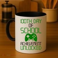 Achievement Unlocked Funny 100th Day Of School Coffee Mug thumb 4