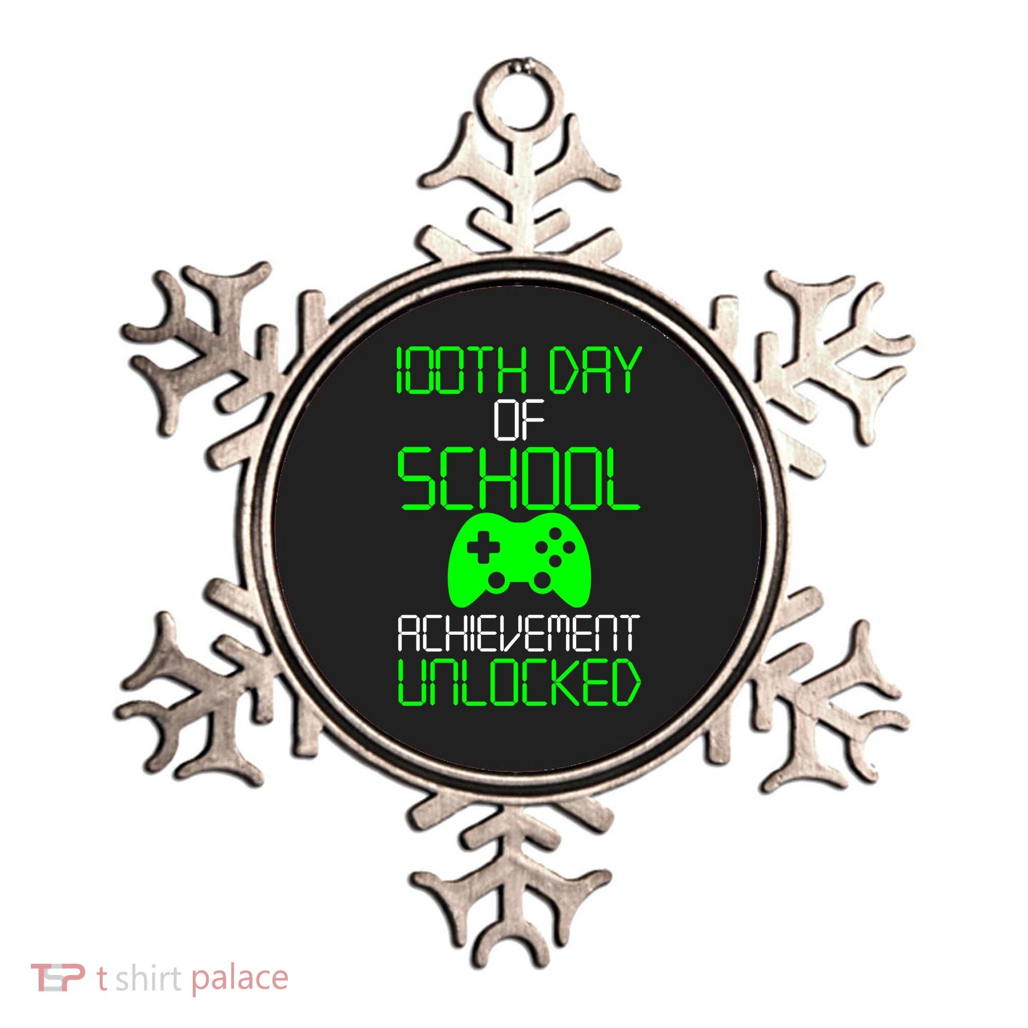 Achievement Unlocked Funny 100th Day Of School Ornament