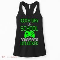 Achievement Unlocked Funny 100th Day Of School Women's Tank Top thumb 0