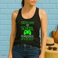 Achievement Unlocked Funny 100th Day Of School Women's Tank Top thumb 2