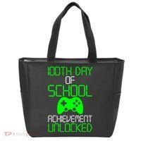 Achievement Unlocked Funny 100th Day Of School Tote Bag thumb 0