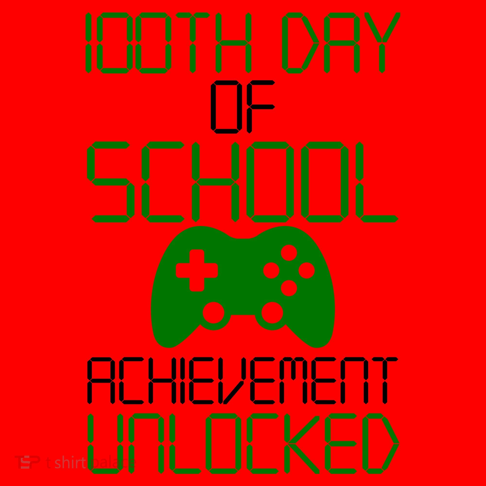 Achievement Unlocked Funny 100th Day Of School Santa Hat