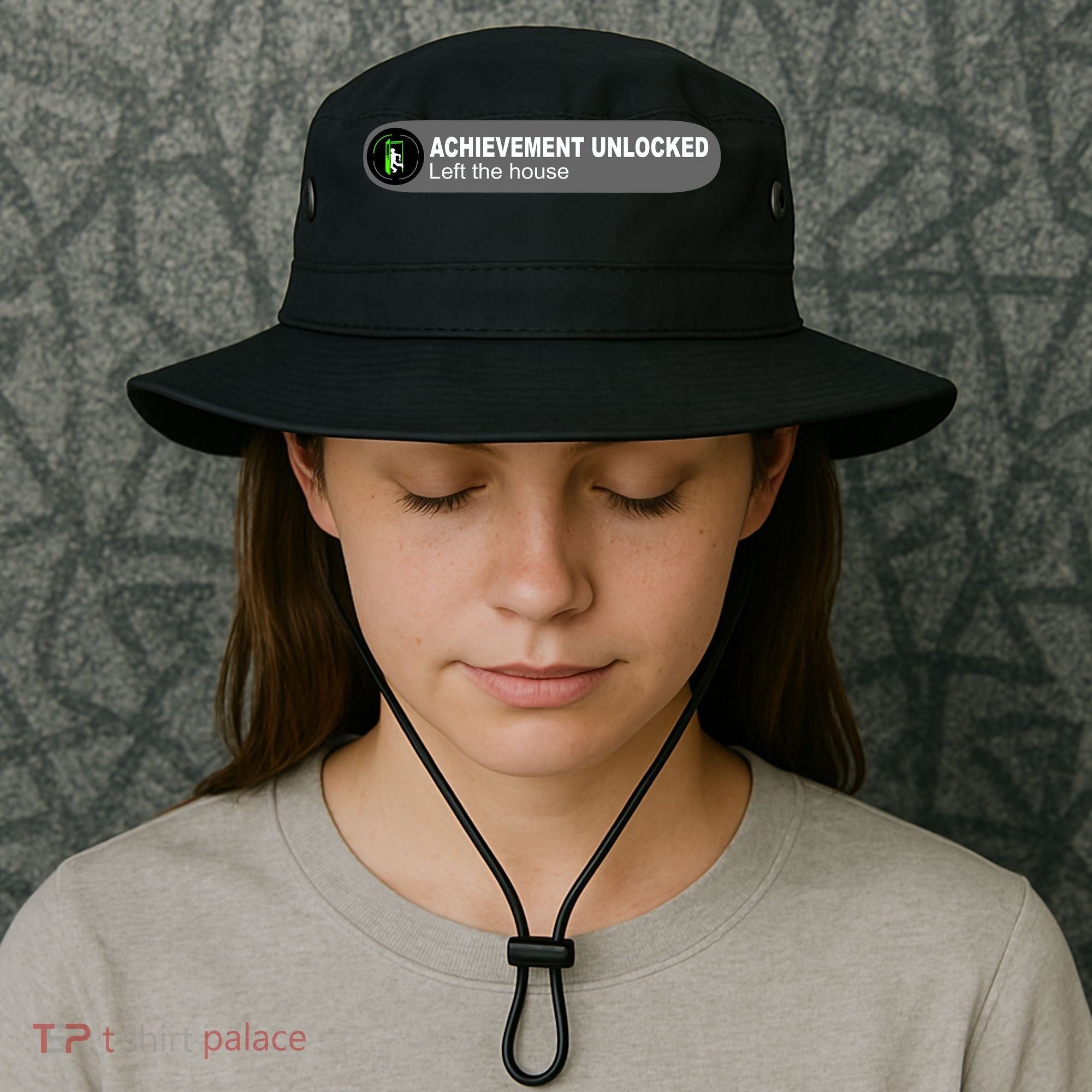 Achievement Unlocked Left The House Bucket Hat