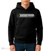 Achievement Unlocked Left The House Kids Hoodie thumb 4