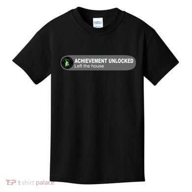 Achievement Unlocked Left The House Kids T-Shirt