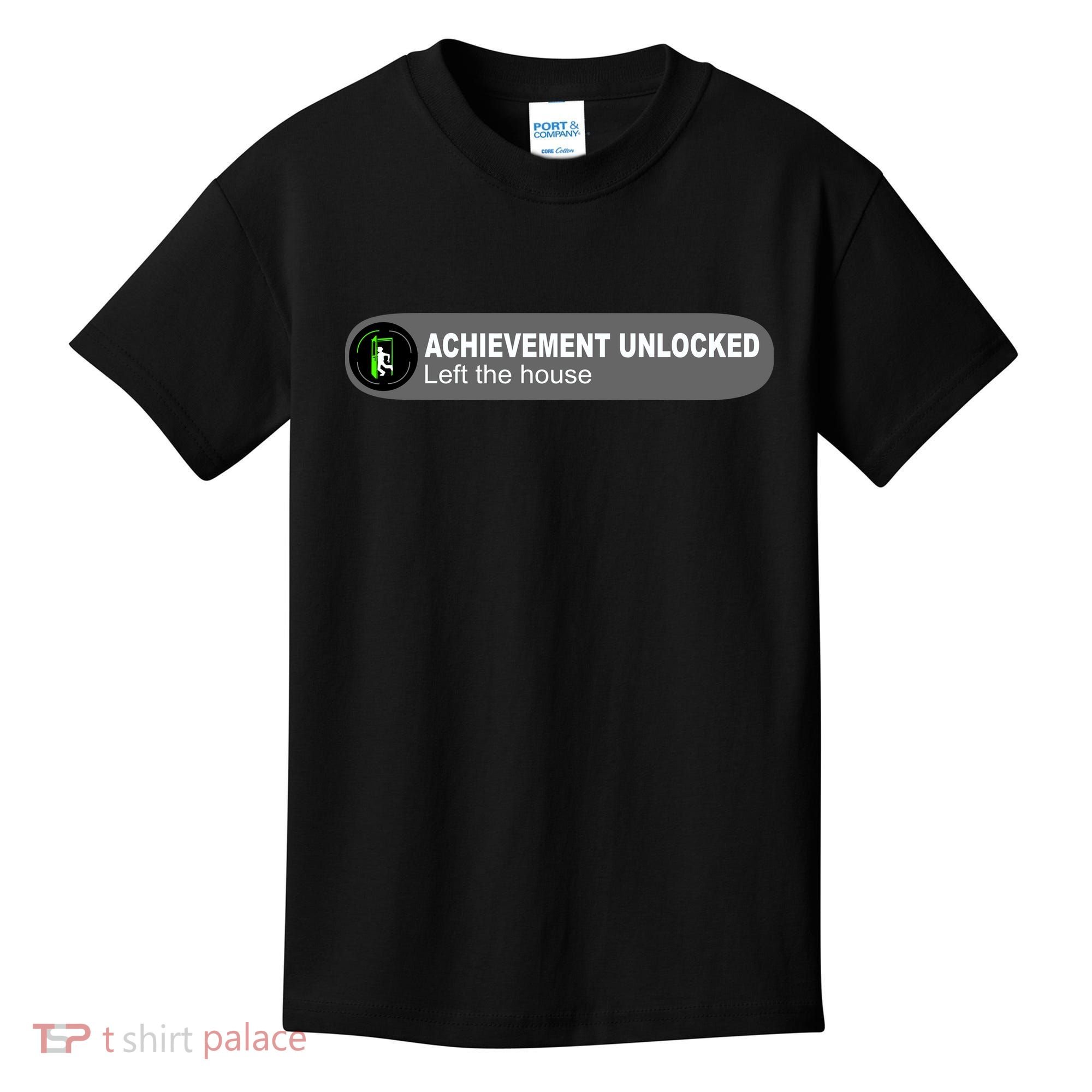 Achievement Unlocked Left The House Kids T-Shirt