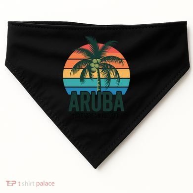 Aruba Caribbean Island Gift USA-Made Doggie Bandana