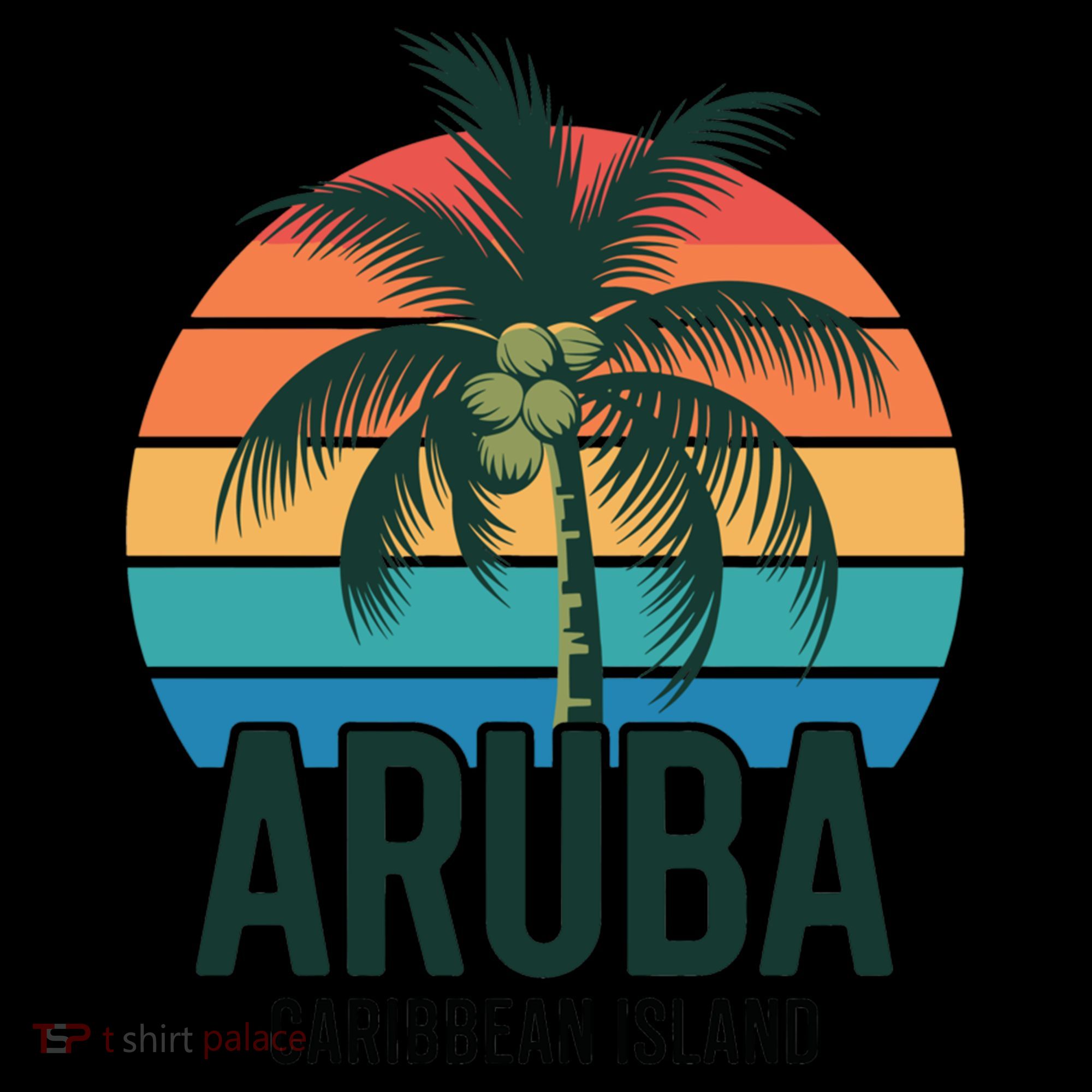 Aruba Caribbean Island Gift USA-Made Doggie Bandana