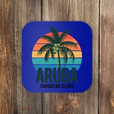 Aruba Caribbean Island Gift Coaster