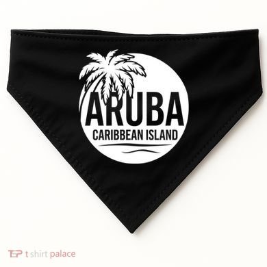 Aruba Caribbean Island Gift USA-Made Doggie Bandana