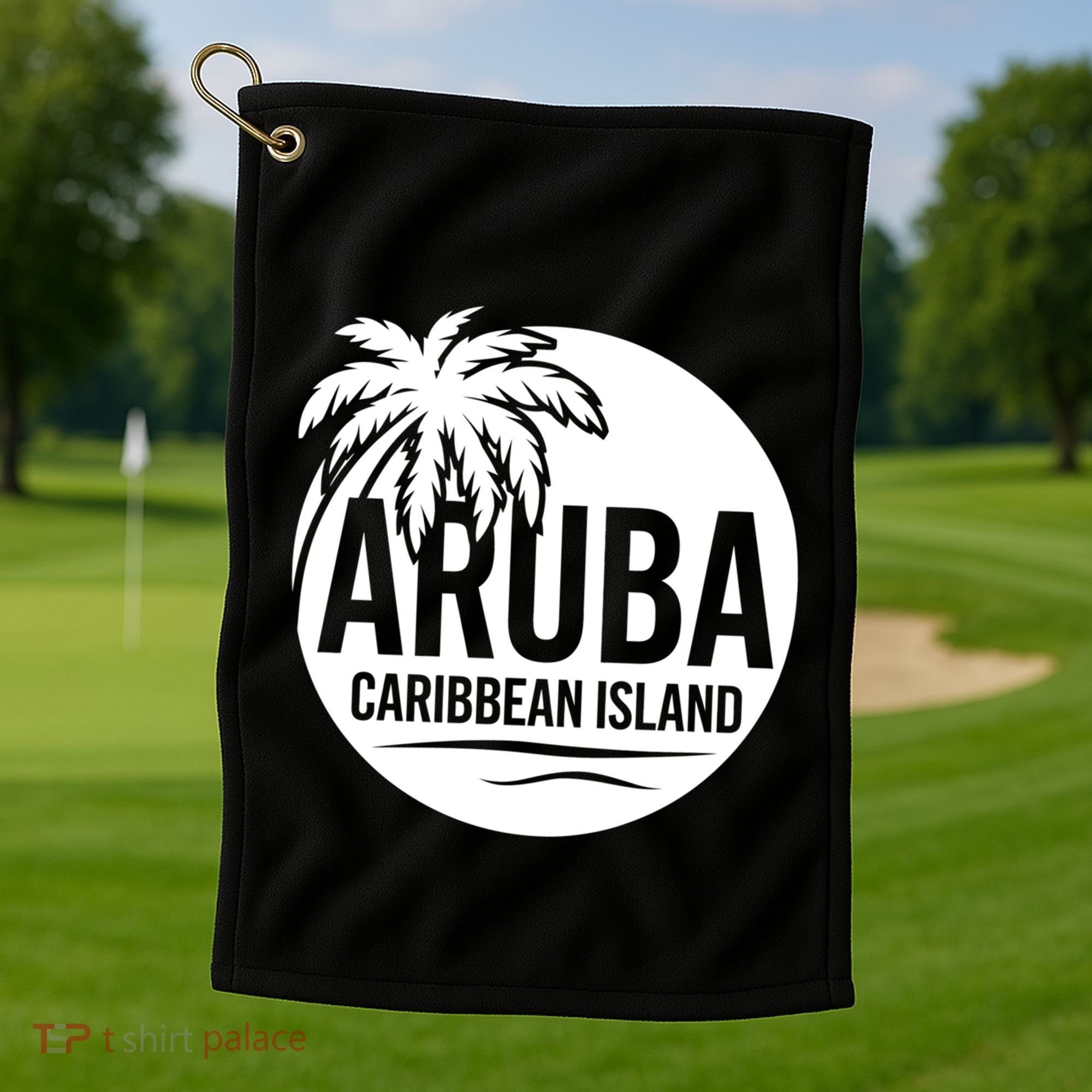 Aruba Caribbean Island Gift Golf Towel