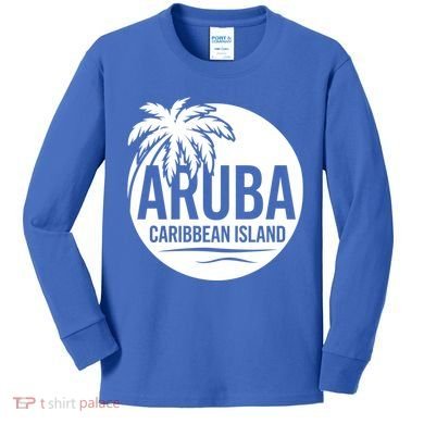 Aruba Caribbean Island Gift Kids Long Sleeve Shirt