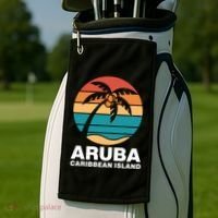 Aruba Caribbean Island Gift Golf Towel thumb 2