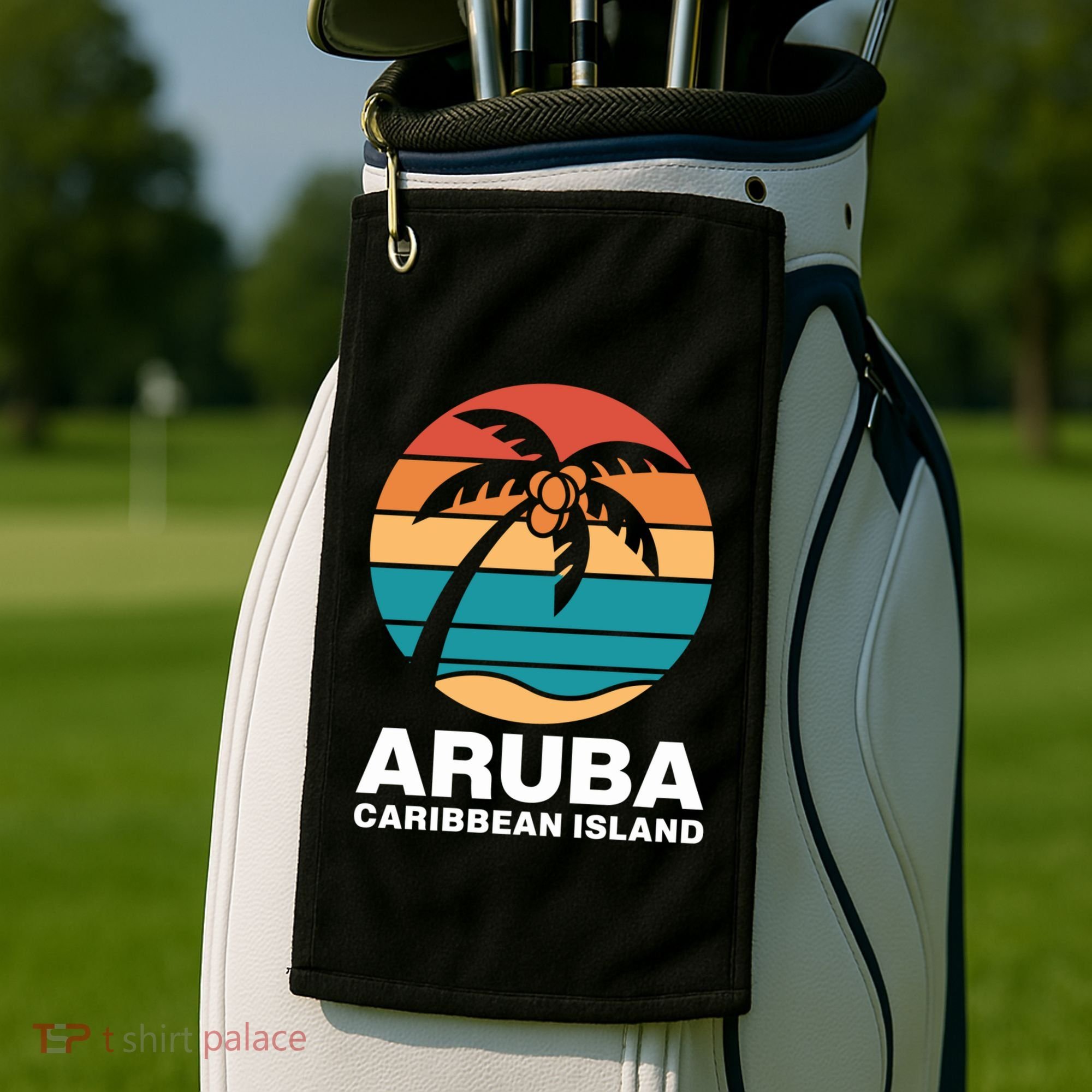 Aruba Caribbean Island Gift Golf Towel