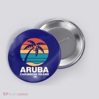 Aruba Caribbean Island Gift Button thumb 0