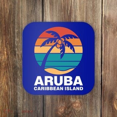 Aruba Caribbean Island Gift Coaster