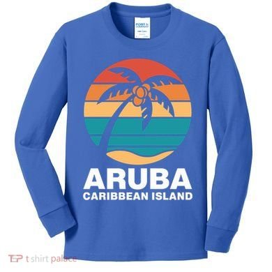 Aruba Caribbean Island Gift Kids Long Sleeve Shirt