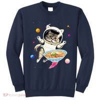 Astronaut Cat In Space With Ramen Noodles Galaxy Cat Sweatshirt thumb 0