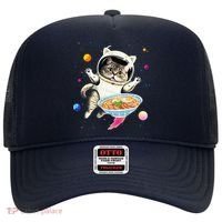Astronaut Cat In Space With Ramen Noodles Galaxy Cat Hat thumb 0