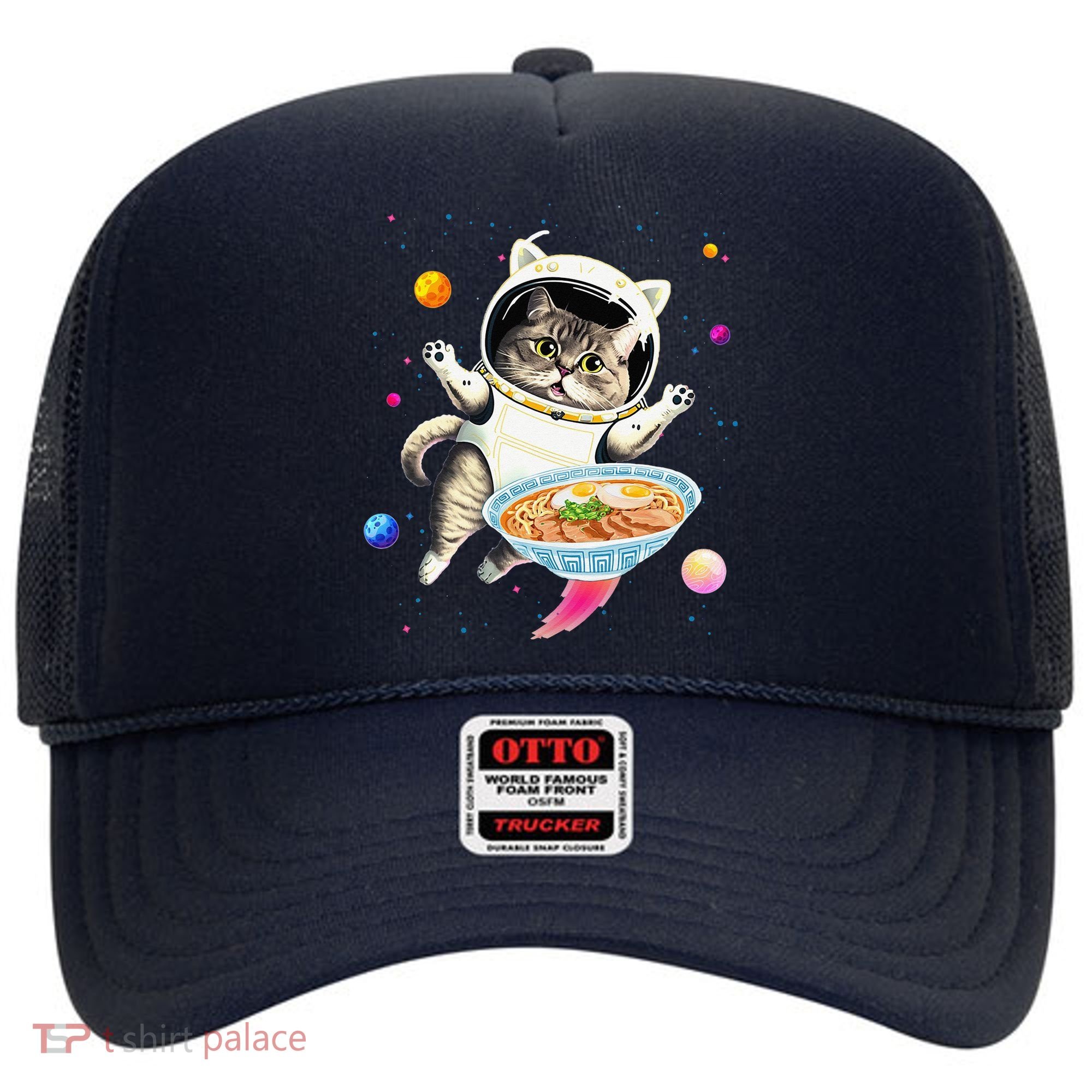 Astronaut Cat In Space With Ramen Noodles Galaxy Cat Hat