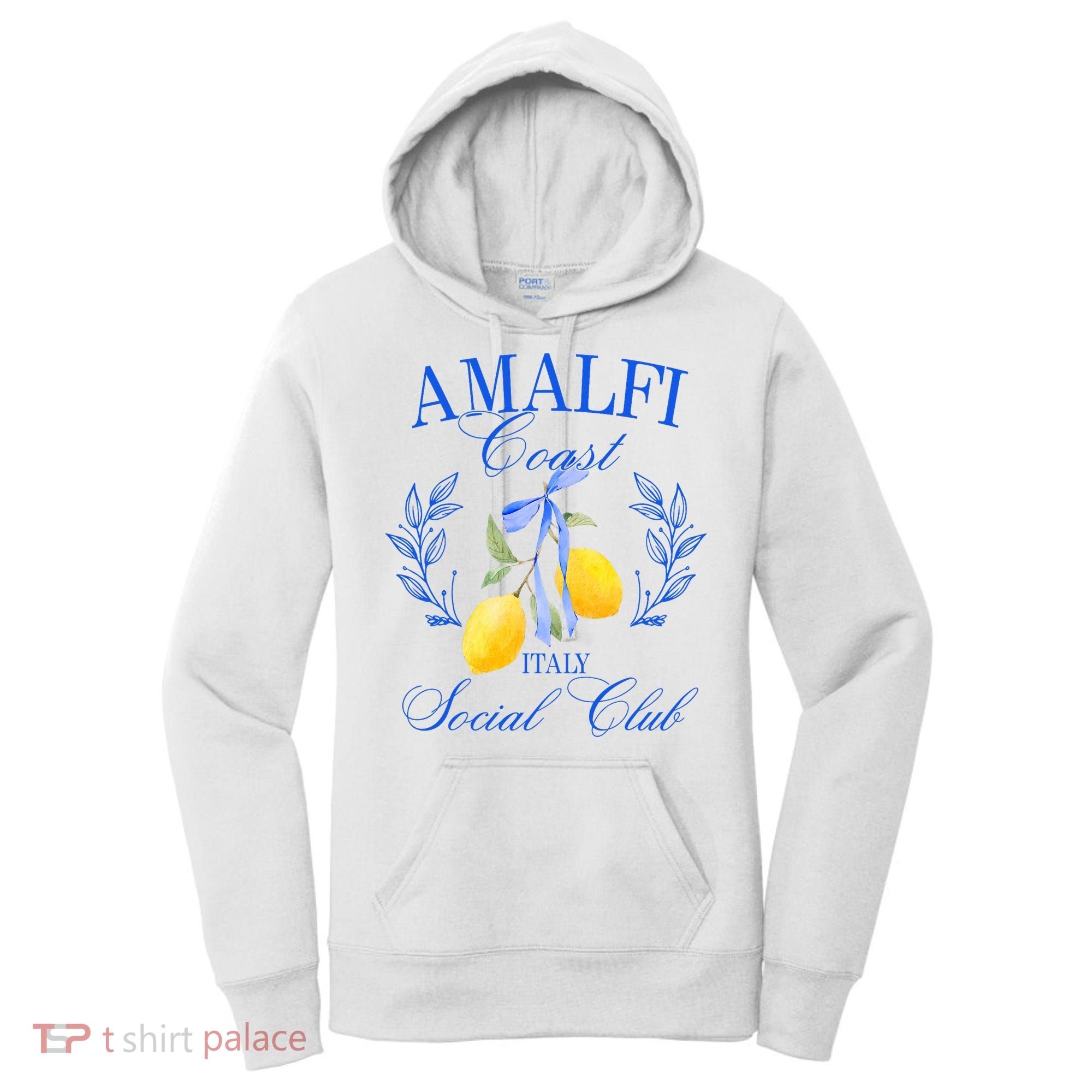 Amalfi Coast Iitaly Social Club Travel Trip Vacation Lemon Women's Hoodie