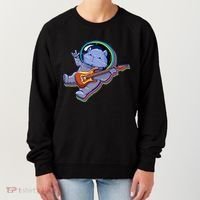 Astronaut Cat In Space Guitar Women's Sweatshirt thumb 0