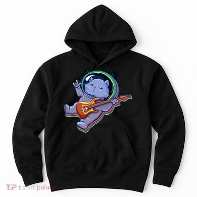 Astronaut Cat In Space Guitar Hoodie