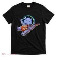 Astronaut Cat In Space Guitar T-Shirt thumb 0