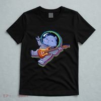 Astronaut Cat In Space Guitar T-Shirt thumb 5