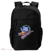 Astronaut Cat In Space Guitar Backpack thumb 0