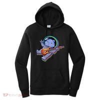 Astronaut Cat In Space Guitar Women's Hoodie thumb 0