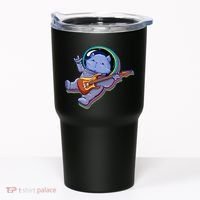 Astronaut Cat In Space Guitar Tumbler thumb 0