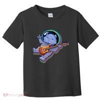 Astronaut Cat In Space Guitar Toddler T-Shirt thumb 0